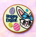 Happy Easter Wooden Sign | Bunny Door Decor | Spring Porch Door Hanger | Handmade Wall Hanging Seasonal Door Hanger