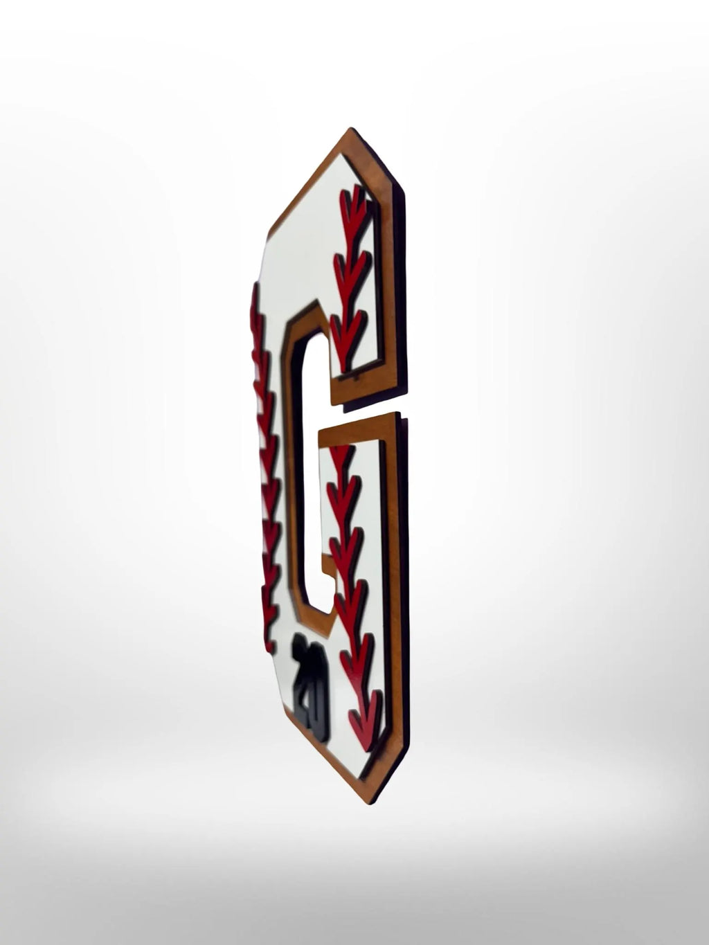 Personalized Baseball Letter Sign with Custom Number • Wooden Sports Wall Hanging • Baseball Room Decor