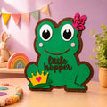 Little Hopper Frog Sign | Prince or Princess | Layered Wood Nursery Decor
